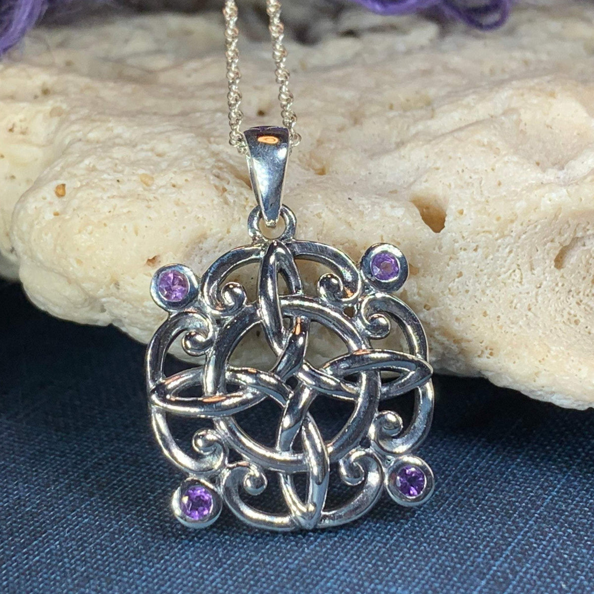 Katie Celtic Knot Necklace – Celtic Crystal Design Jewelry