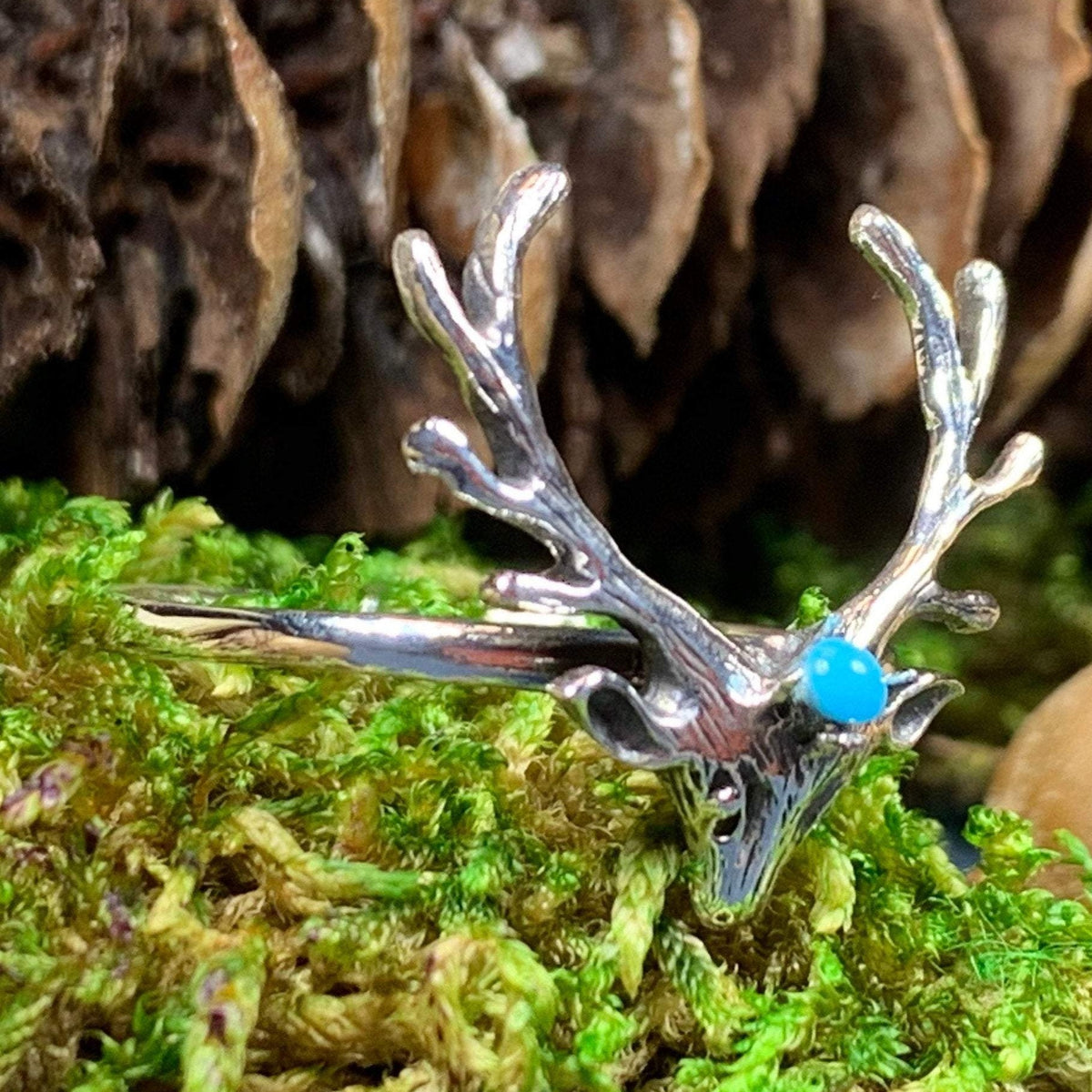 Double Antler Adjustable Ring — Thistle and Torch Artisan Jewelry