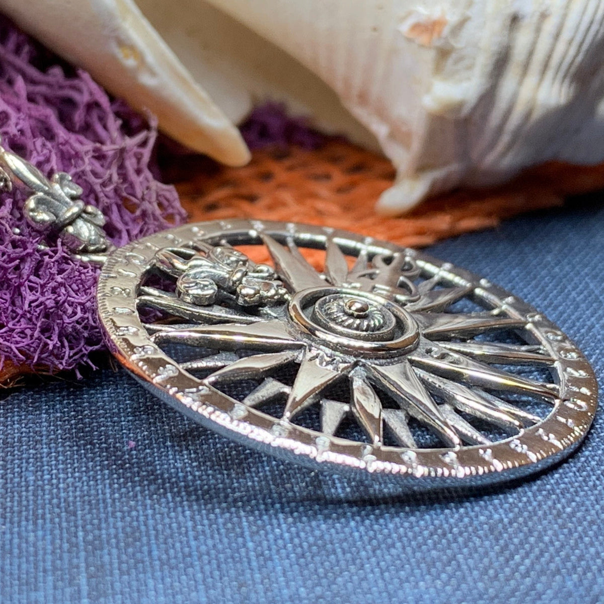 Wonderful Journey Compass Necklace – Celtic Crystal Design ...