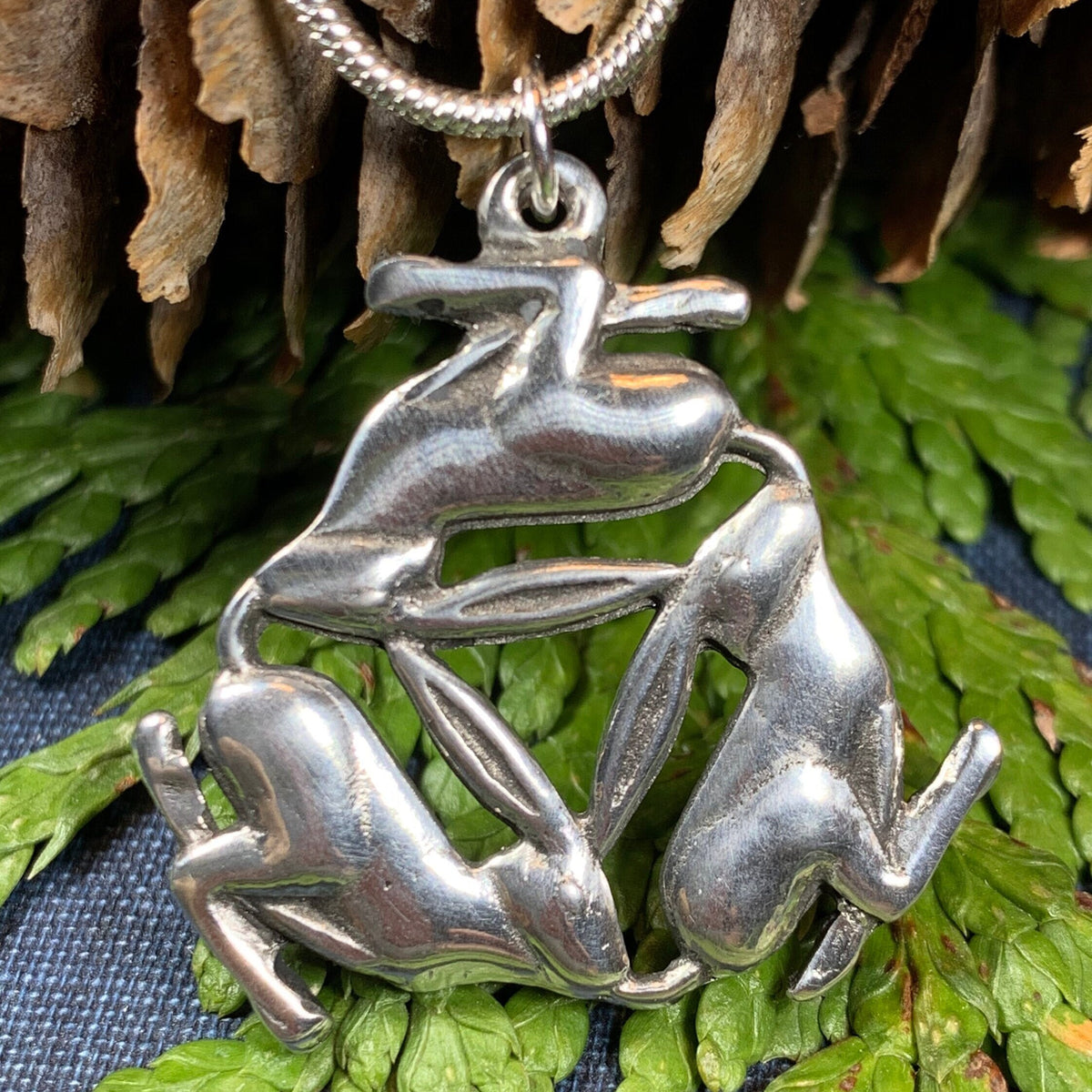 Buy Chasing Hares Pendant - Three Hares - Tinner's Rabbits - Lost Wax Cast