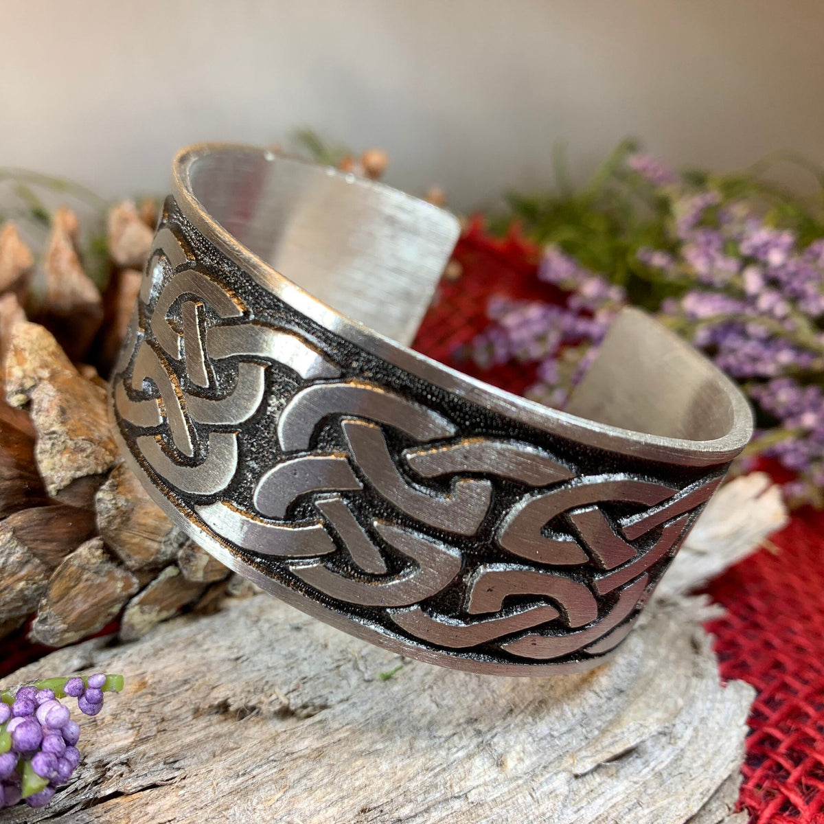 MacAlister Clan Crest Celtic shops Cuff Bracelet