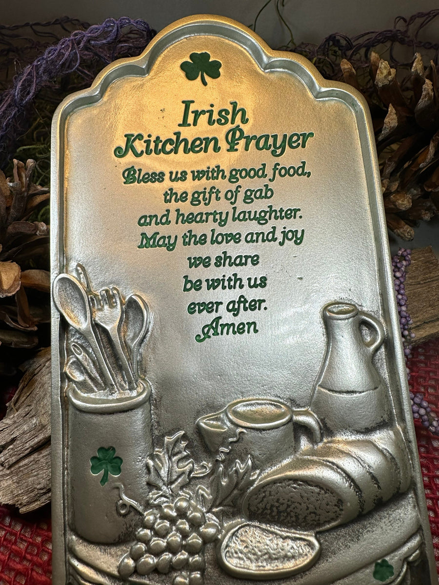 Joy Irish Blessing Ceramic Wall Plaque – Celtic Crystal Design Jewelry