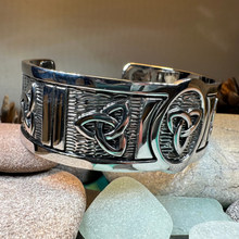 Load image into Gallery viewer, Trinity Knot Cuff Bracelet
