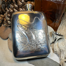 Load image into Gallery viewer, Fishing Pewter Hip Flask
