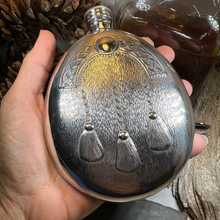 Load image into Gallery viewer, Scottish Sporran Pewter Hip Flask
