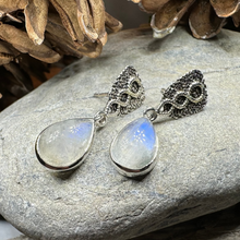 Load image into Gallery viewer, Adamaris Celtic Moonstone Earrings
