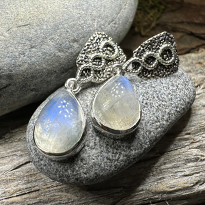 Adamaris Celtic Moonstone Earrings