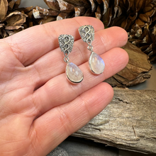 Load image into Gallery viewer, Adamaris Celtic Moonstone Earrings
