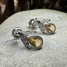 Load image into Gallery viewer, Citrine Bee Earrings
