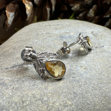 Load image into Gallery viewer, Citrine Bee Earrings
