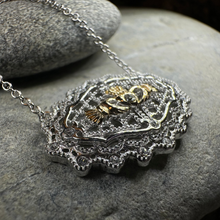 Load image into Gallery viewer, Irish Lace Claddagh Necklace
