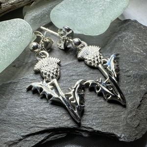 Realistic Thistle Earrings