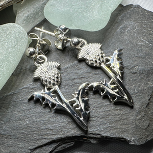 Realistic Thistle Earrings