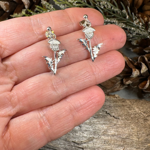 Realistic Thistle Earrings