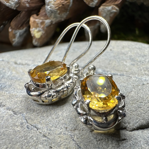 Celtic Citrine Earrings