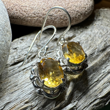 Load image into Gallery viewer, Celtic Citrine Earrings
