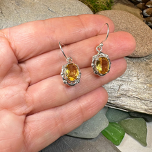 Load image into Gallery viewer, Celtic Citrine Earrings
