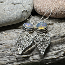 Load image into Gallery viewer, Celtic Leaf Opal Earrings
