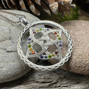 Colors of Ireland Celtic Knot Necklace