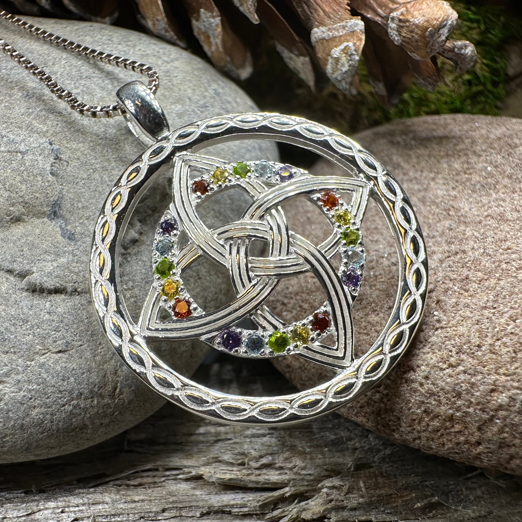 Colors of Ireland Celtic Knot Necklace