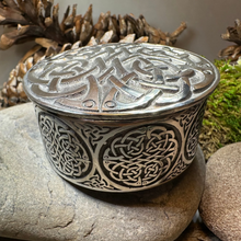 Load image into Gallery viewer, Round Celtic Trinket Box
