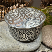 Load image into Gallery viewer, Round Celtic Trinket Box
