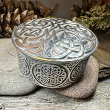 Load image into Gallery viewer, Round Celtic Trinket Box
