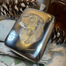 Load image into Gallery viewer, Faithful Friend Labrador Retriever Pewter Hip Flask
