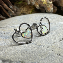 Load image into Gallery viewer, Double Heart Stud Earrings
