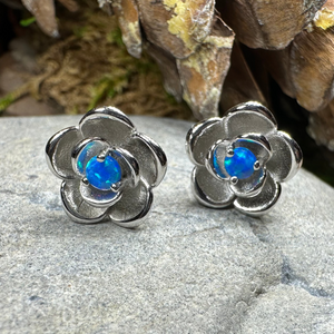 Wild Irish Rose Opal Earrings