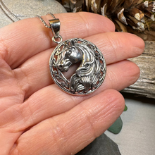 Load image into Gallery viewer, Roan Celtic Horse Necklace
