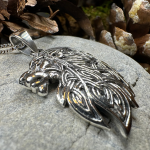 Lael Celtic Lion Necklace