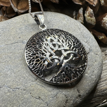 Load image into Gallery viewer, Tree of Life Triquetra Necklace
