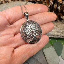 Load image into Gallery viewer, Tree of Life Triquetra Necklace
