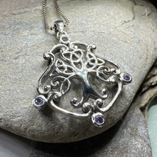 Load image into Gallery viewer, Amethyst Tree of Life Necklace
