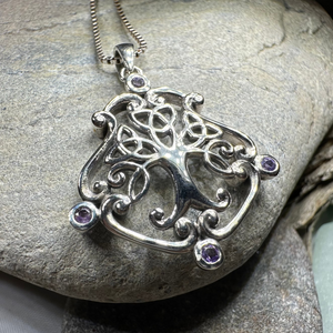 Amethyst Tree of Life Necklace