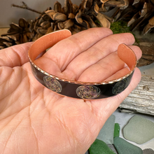 Load image into Gallery viewer, Mystical Celtic Spiral Copper Cuff Bracelet
