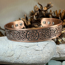 Load image into Gallery viewer, Pictish Copper Cuff Bracelet
