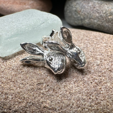 Load image into Gallery viewer, Thistledown Rabbit Post Earrings
