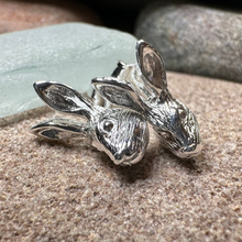 Load image into Gallery viewer, Thistledown Rabbit Post Earrings
