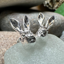 Load image into Gallery viewer, Thistledown Rabbit Post Earrings
