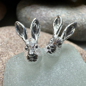 Thistledown Rabbit Post Earrings