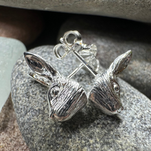 Load image into Gallery viewer, Thistledown Rabbit Post Earrings
