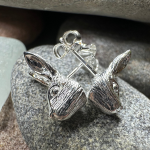 Thistledown Rabbit Post Earrings