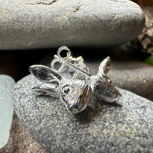 Load image into Gallery viewer, Thistledown Rabbit Post Earrings
