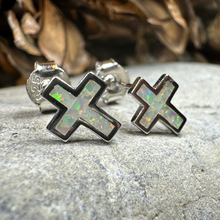 Load image into Gallery viewer, Grace Opal Cross Earrings
