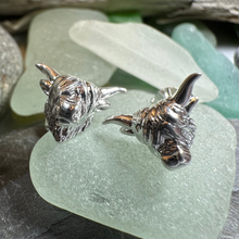 Load image into Gallery viewer, Wee Coo Highland Cow Earrings
