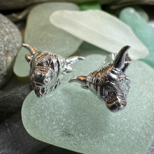 Load image into Gallery viewer, Wee Coo Highland Cow Earrings
