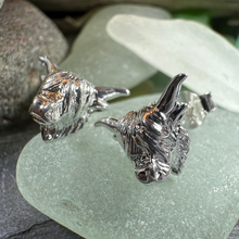 Load image into Gallery viewer, Wee Coo Highland Cow Earrings
