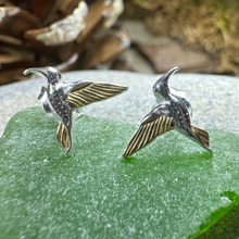 Load image into Gallery viewer, Golden Wing Hummingbird Post Earrings
